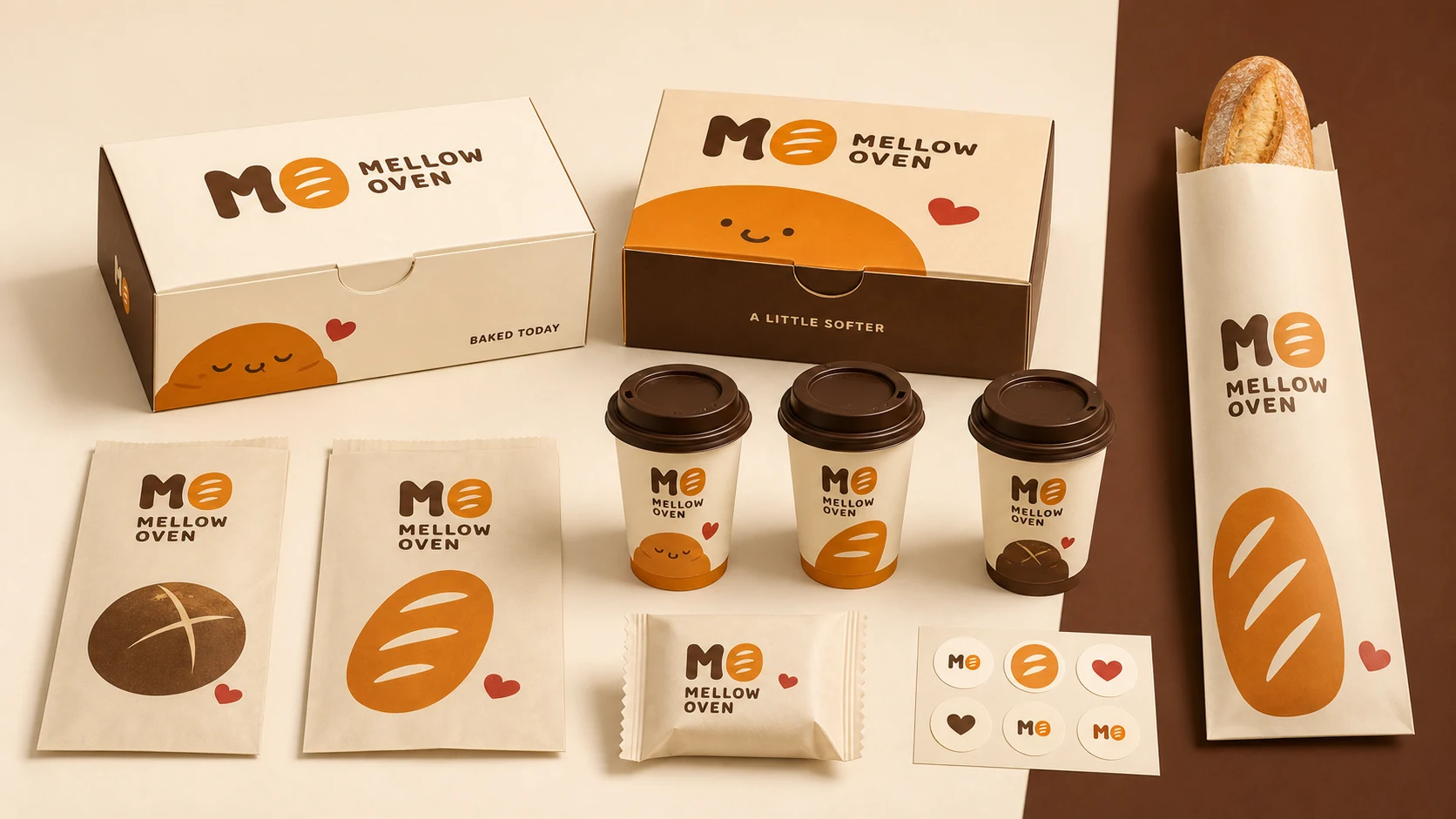 Mellow Oven 品牌应用效果 04