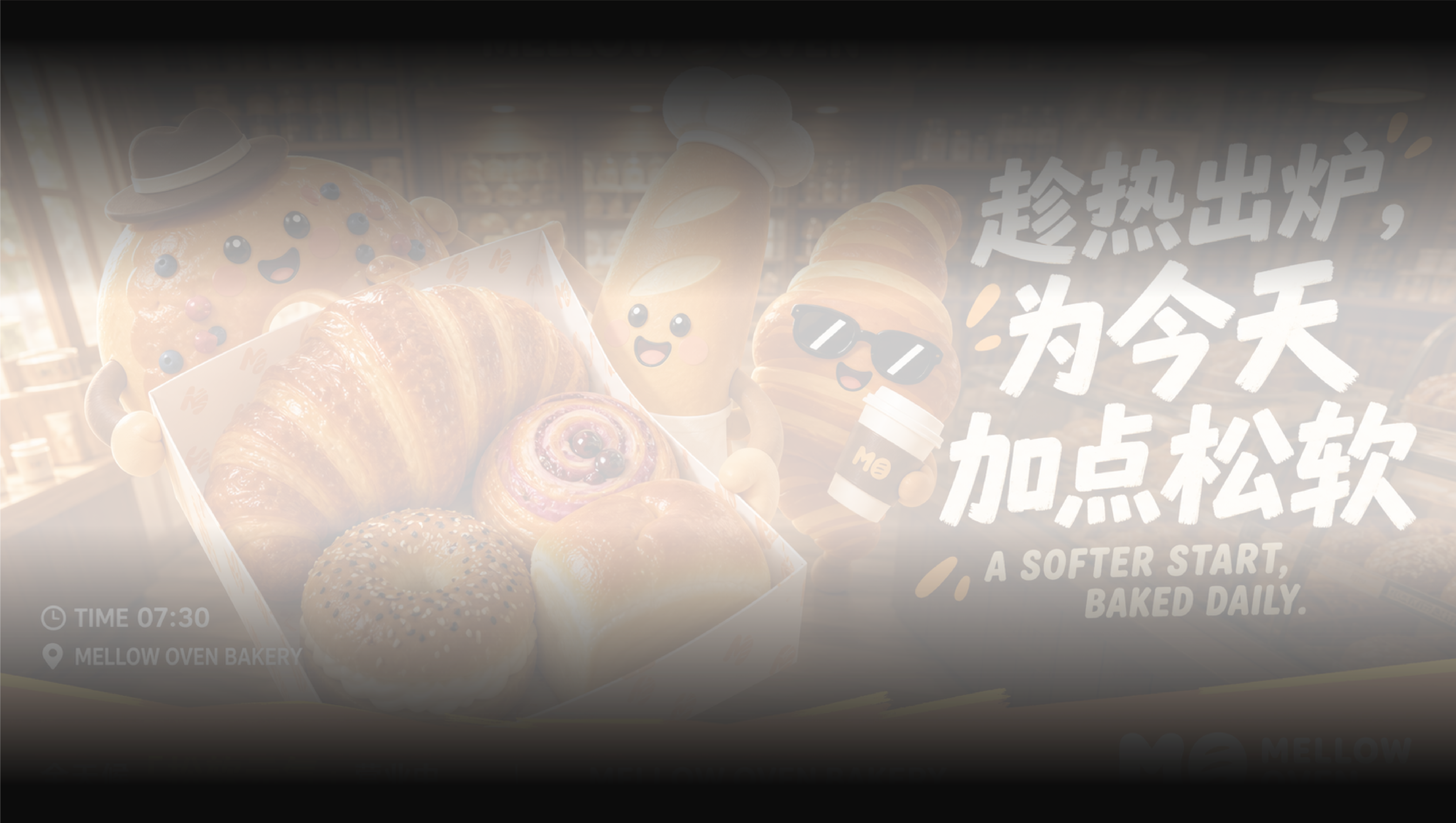 Mellow Oven 烘焙品牌主视觉