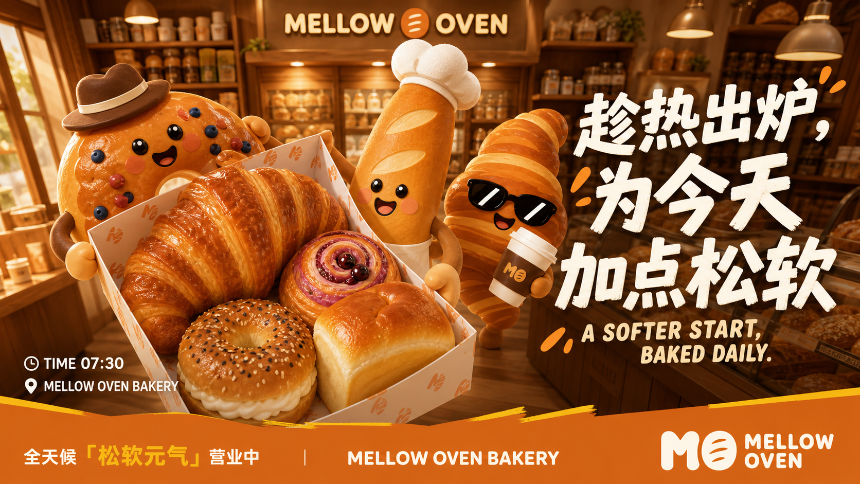 Mellow Oven 趁热出炉为今天加点松软主视觉