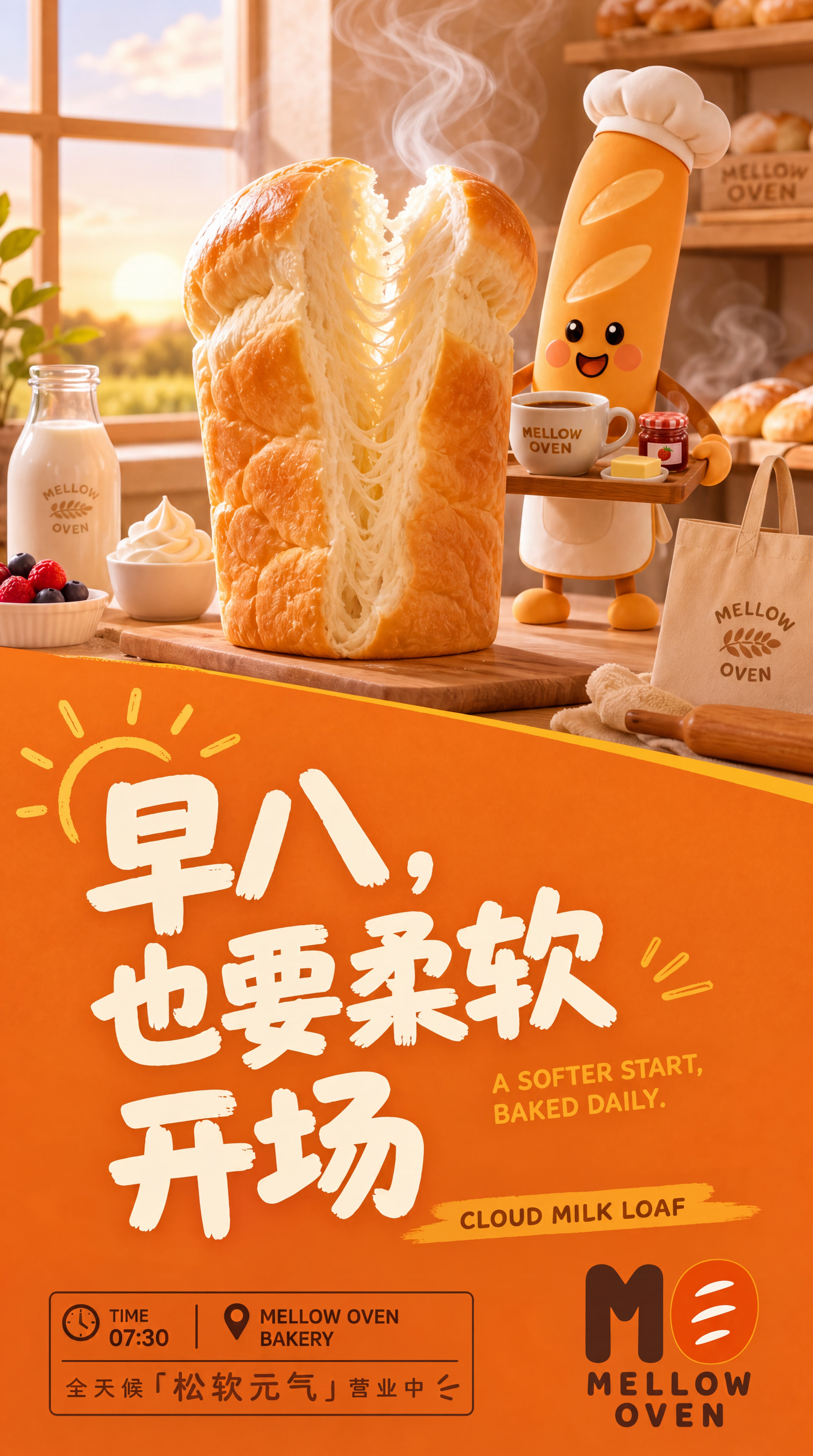 Mellow Oven 早八也要柔软开场主题海报