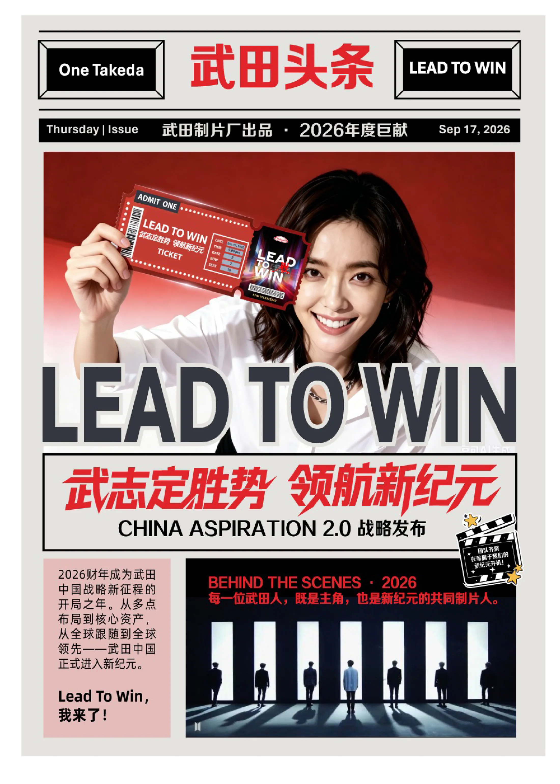 Lead to Win 报刊风格传播设计三