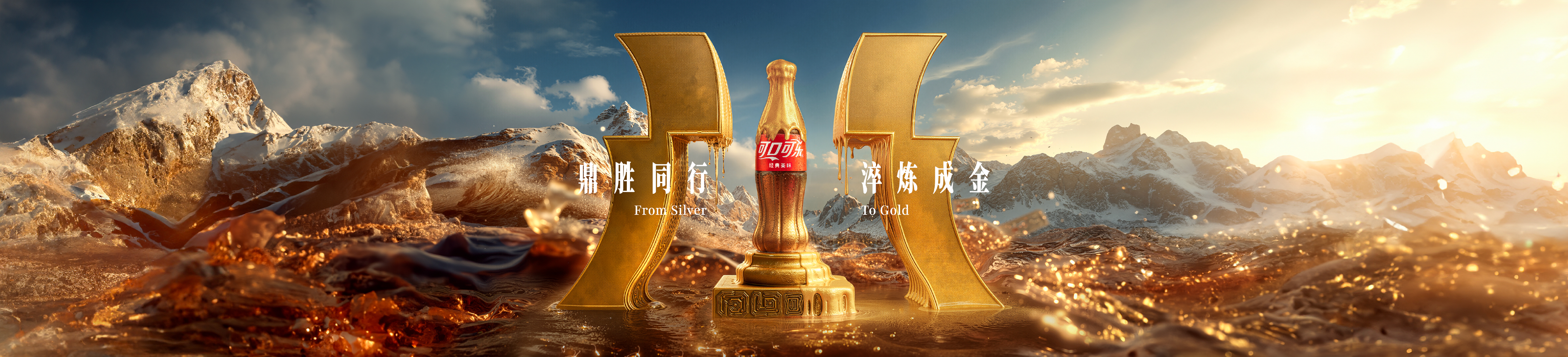Coca-Cola 2025 鼎胜同行淬炼成金主视觉