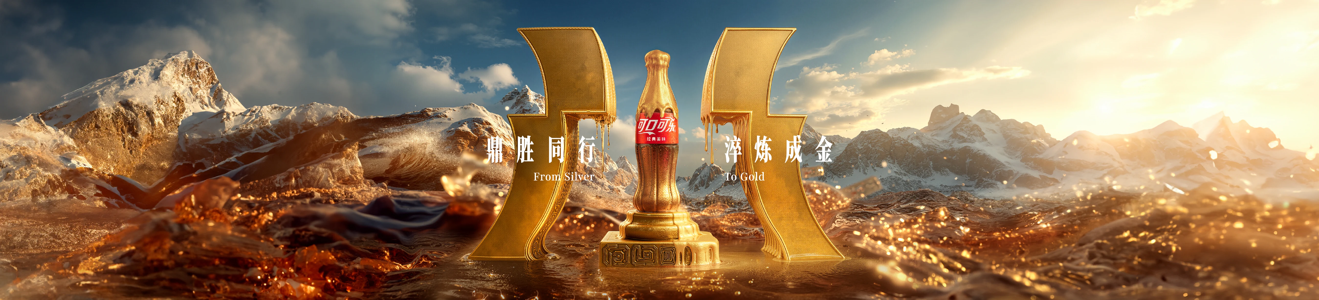 Coca-Cola 2025 鼎胜同行淬炼成金主视觉